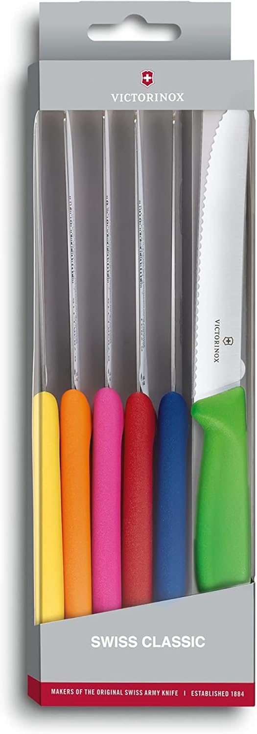 Victorinox 6.7839.6G Set 6v1 noži za sadje in zelenjavo barvni 11 cm