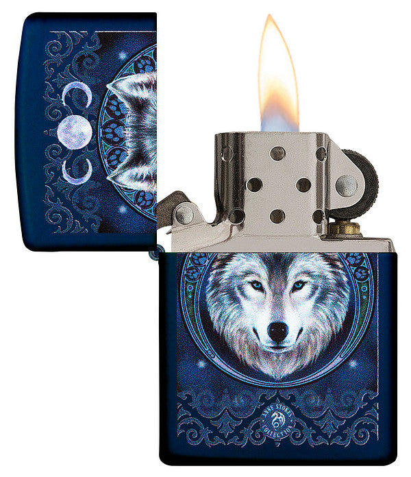 Zippo 60.003.924 Wolf & Moon by Anne Stokes