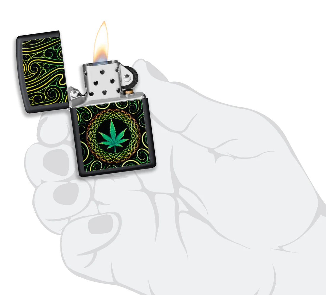 Zippo 49915 vžigalnik Rasta Canniabis Leaf UV