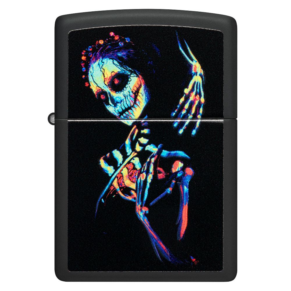 Zippo 48647 vžigalnik Colorful Skeleton Girl UV