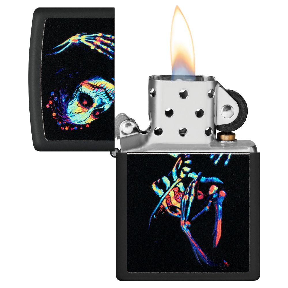 Zippo 48647 vžigalnik Colorful Skeleton Girl UV