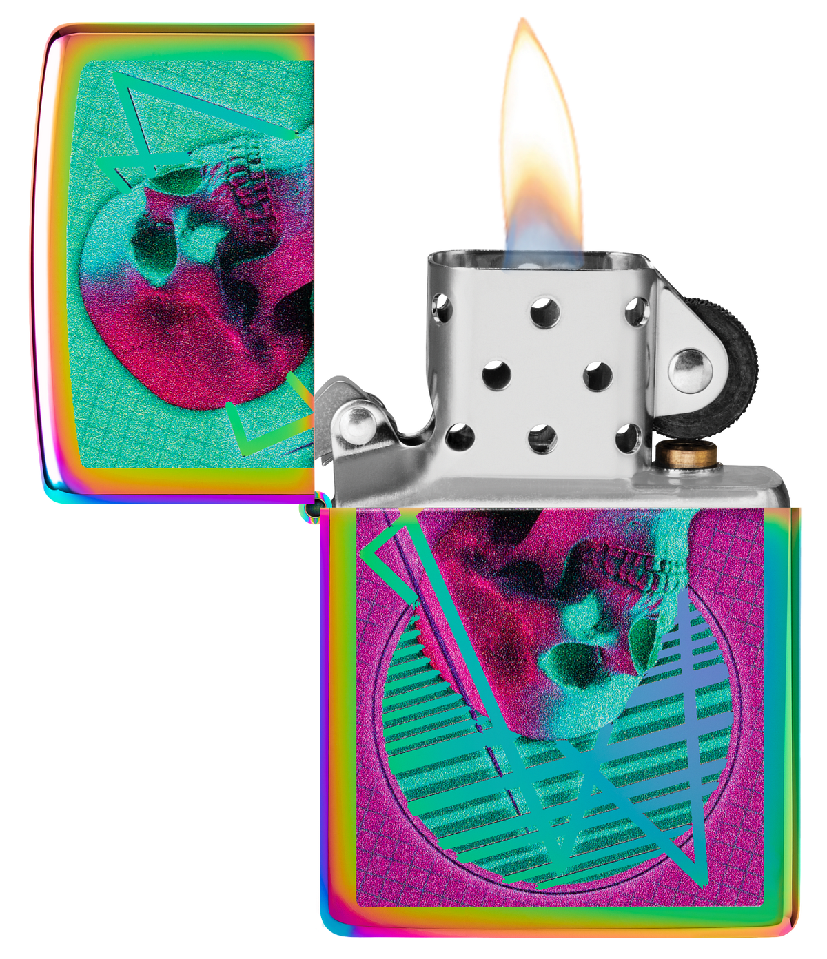 Zippo 60.006.889 vžigalnik Skull Mirrored