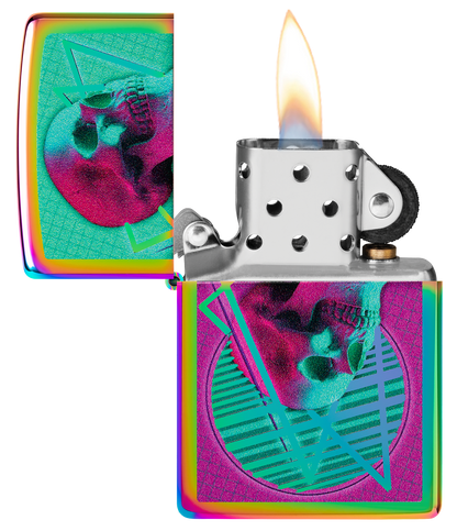Zippo 60.006.889 vžigalnik Skull Mirrored