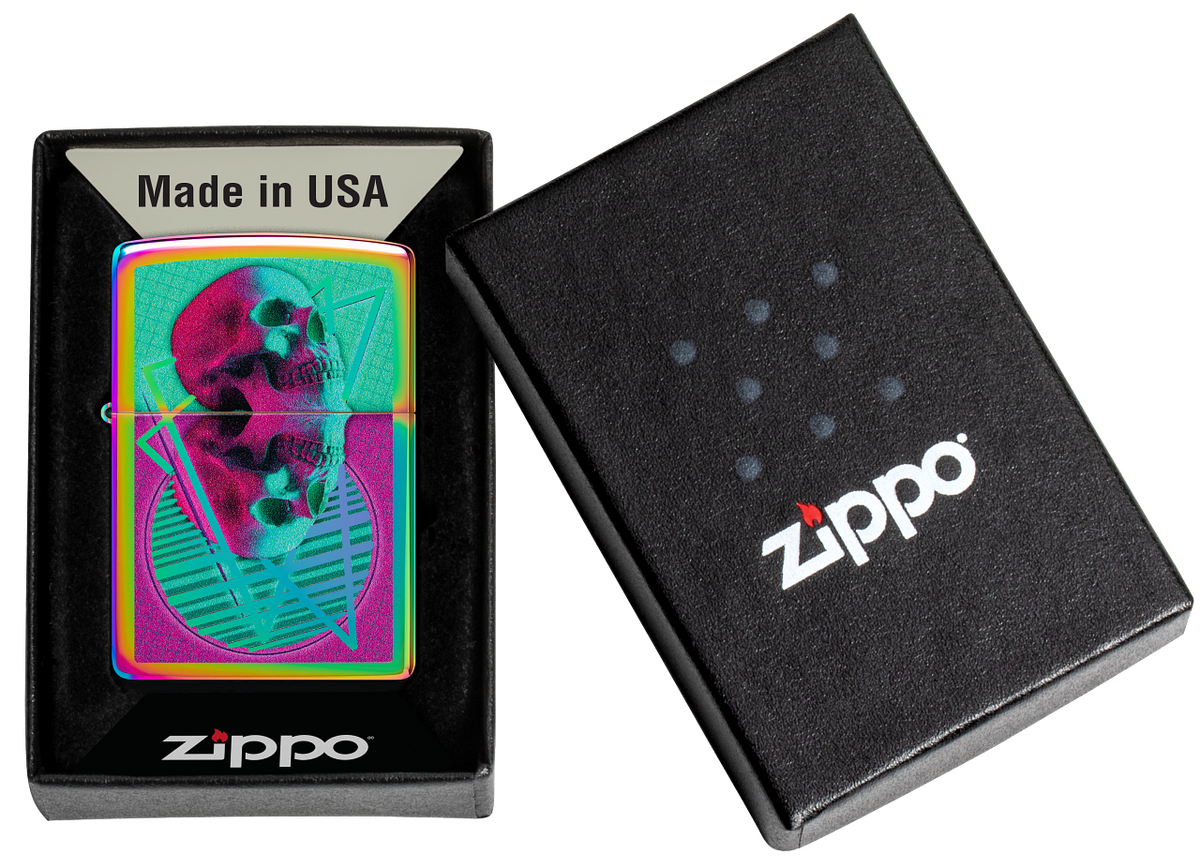 Zippo 60.006.889 vžigalnik Skull Mirrored