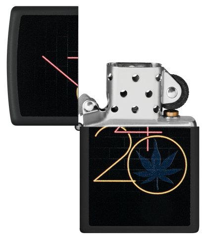 Zippo vžigalnik 60.006.904 Cannabis 420 Black Light