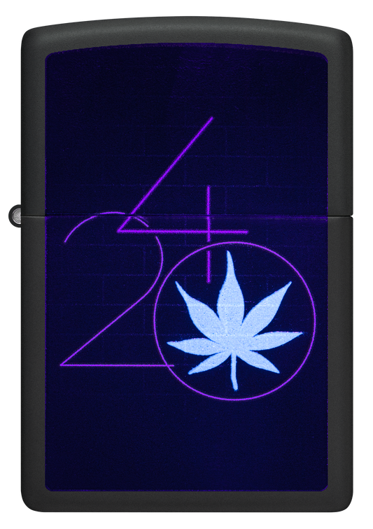 Zippo vžigalnik 60.006.904 Cannabis 420 Black Light