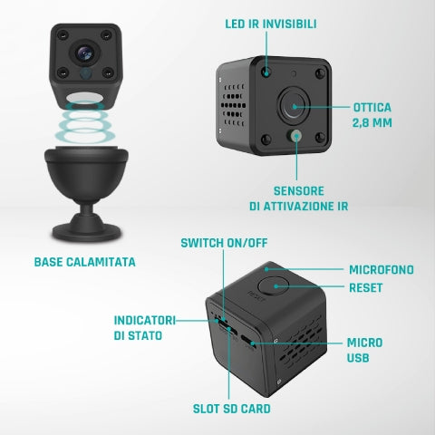 Kamera 67689403 notranja mini WI-FI HD 720P