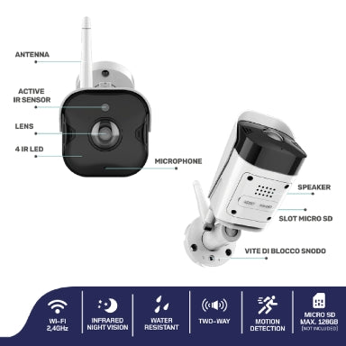 Kamera 67689424 zunanja WI-FI  metalna HD-2K