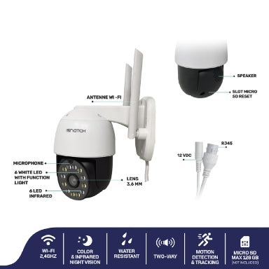 Kamera 67689436 zunanja WI-FI motorizirana 360 HD-2K