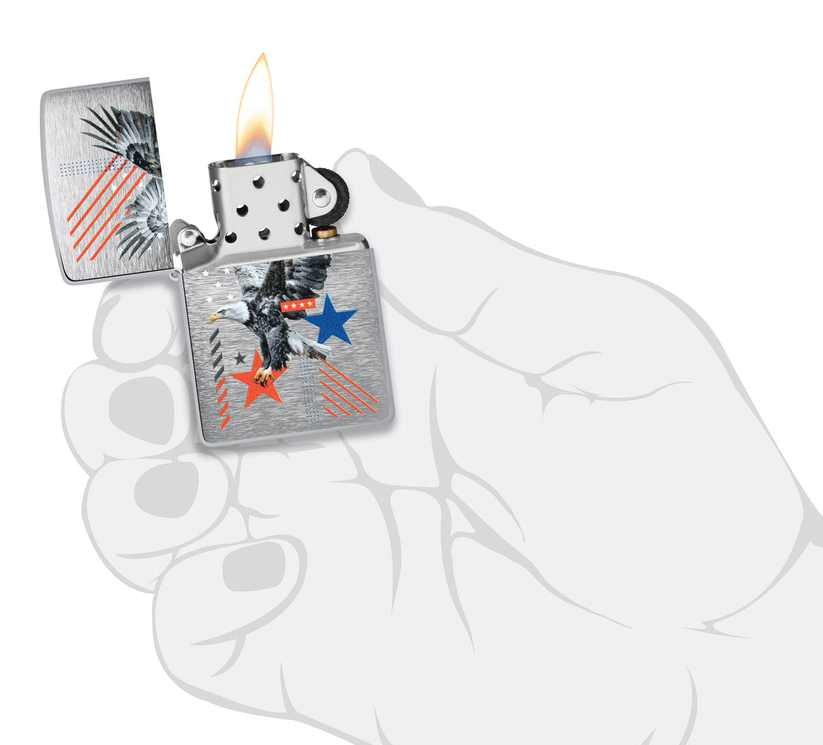 Zippo 46820 vžigalnik Eagle and Stars