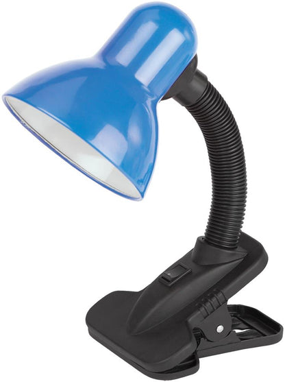 Svetilka namizna Basic s klipom max 60W modra LED, ABDL-CLIP-BL-60W