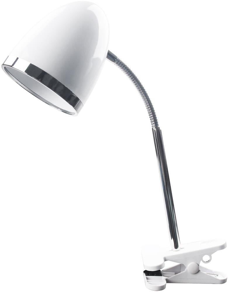 Svetilka namizna Basic s klipom max 15W bela LED, ABDL-CLIP-W-15W