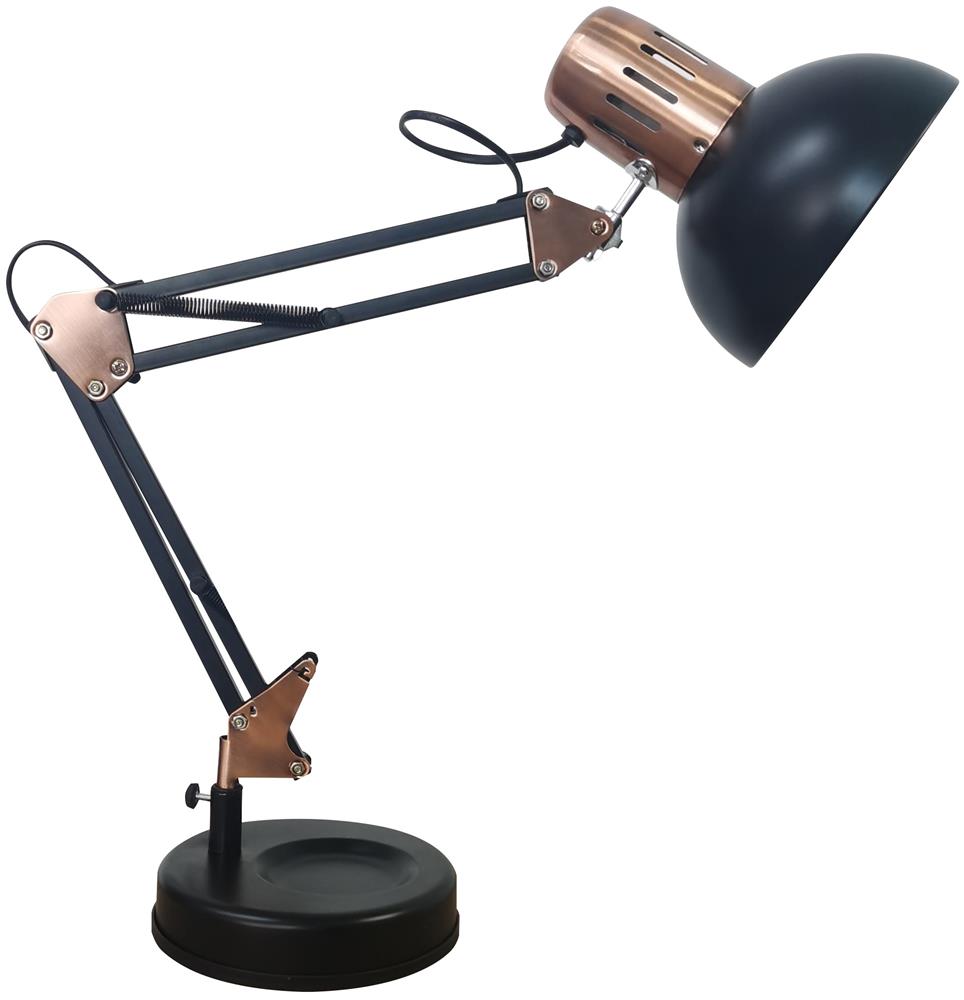 Svetilka namizna LED Basic Vintage, Kovinska Črna, E27, 60W, ABLDL-VINTE27-FM-60W