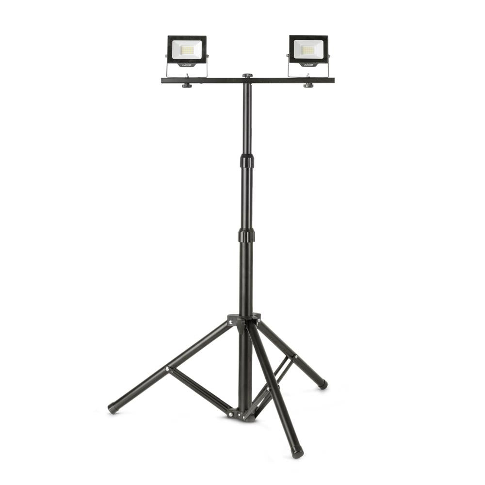 Reflektor + stojalo LED Slim 2x 20W 4000K NW 4000lm IP65 črna SMD ABLRFLNW-20W-TRIPOD-D