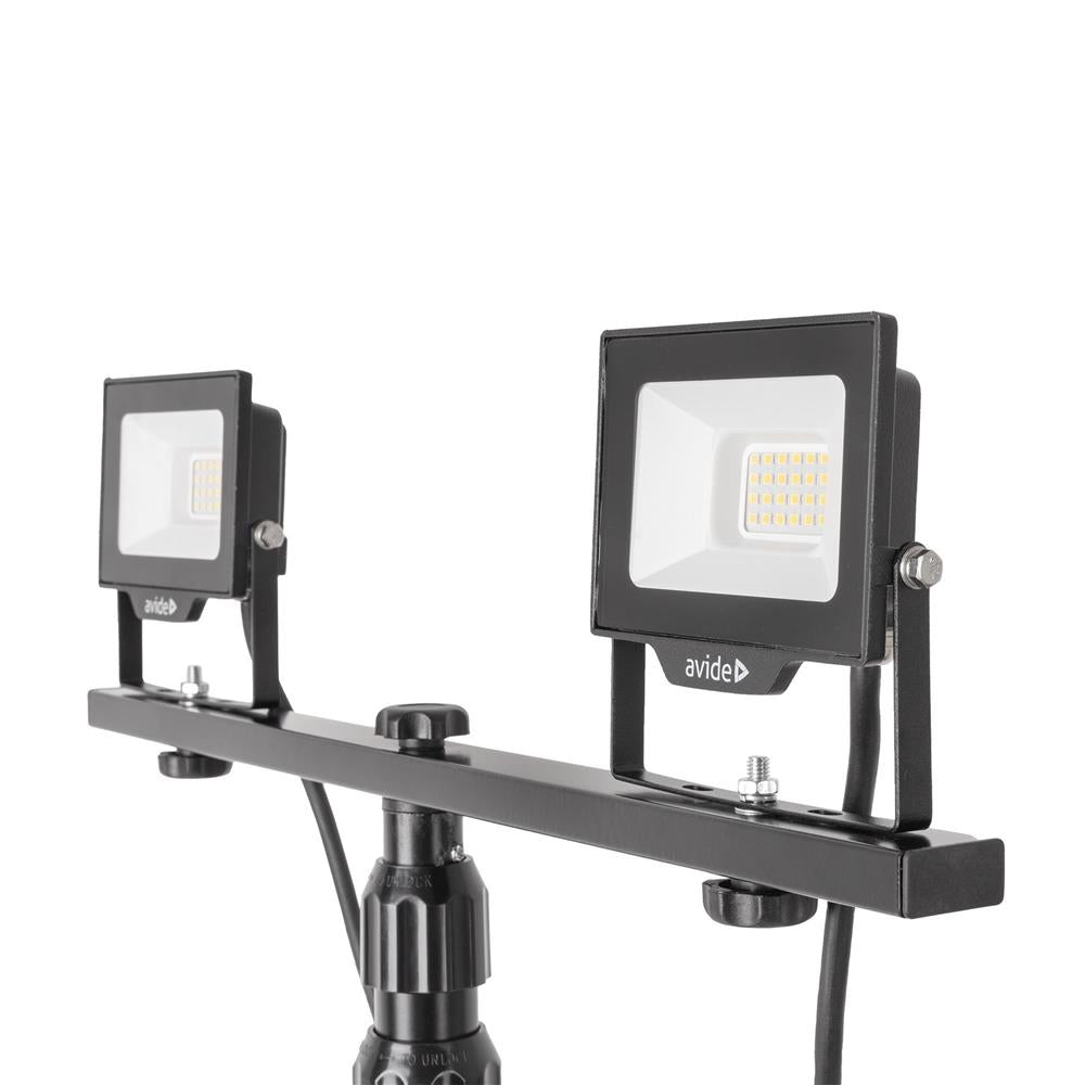 Reflektor + stojalo LED Slim 2x 20W 4000K NW 4000lm IP65 črna SMD ABLRFLNW-20W-TRIPOD-D