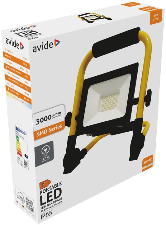 Reflektor na podstavku Slim LED SMD 30W NW 4000K 1,5m  ABLRSFLNW-30W