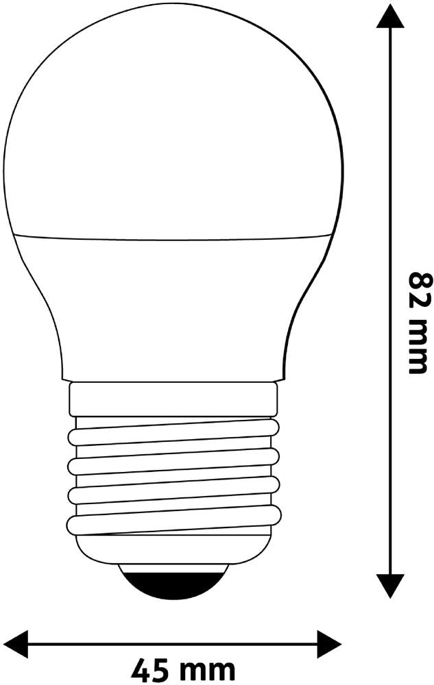 Žarnica mini LED SMD 4.5W E27 6400K CW G45 150°, ABMG27CW-4.5W