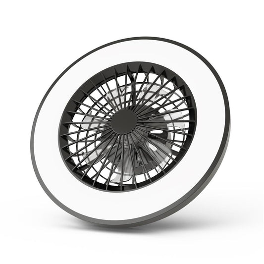 Svetilka stropna z ventilatorjem Wanda 2x24W+15W motor IR remote črna AFCLCCT-48W-15W-WAB