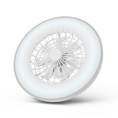 Svetilka stropna Whitney z ventilatorjem, Srebrna, AFCLCCT-48W-15W-WHS