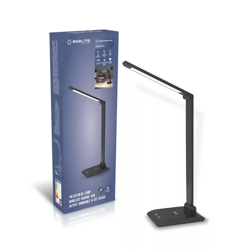 Asalite ASAL0246 Namizna svetilka 7W LED CCT + brezžična postaja