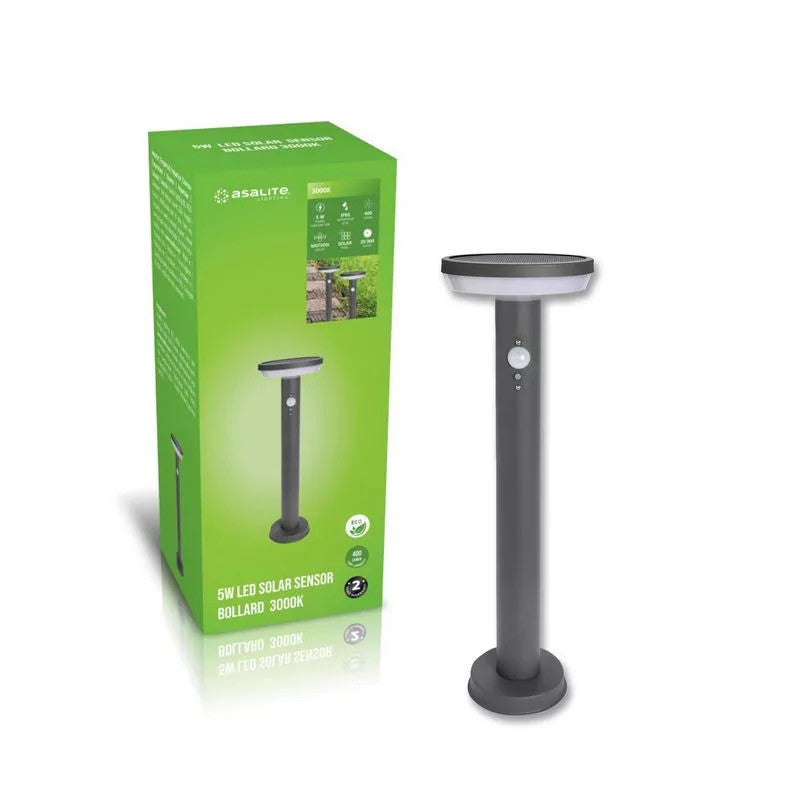 Asalite ASAL0305 Zunanja talna svetilka - stebriček 5W 3000K + senzor