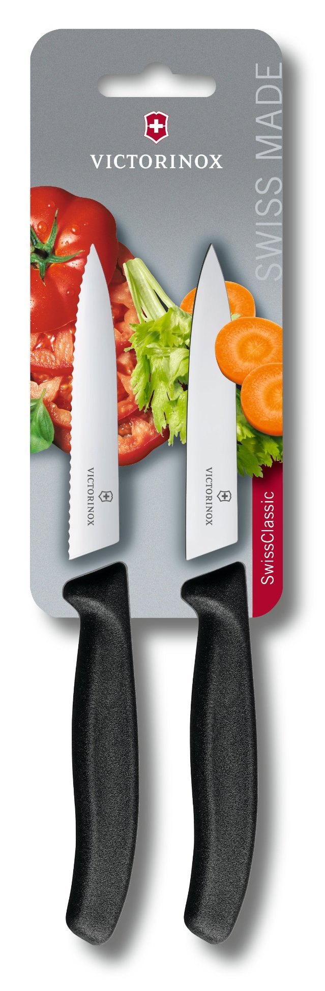 Victorinox 6.7793.B Noža za zelenjavo, nazobčano rezilo 10 cm