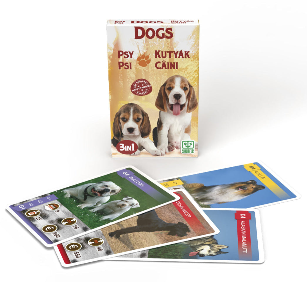 Igra s kartami 10035084 Animal Trumps 3v1: Psi