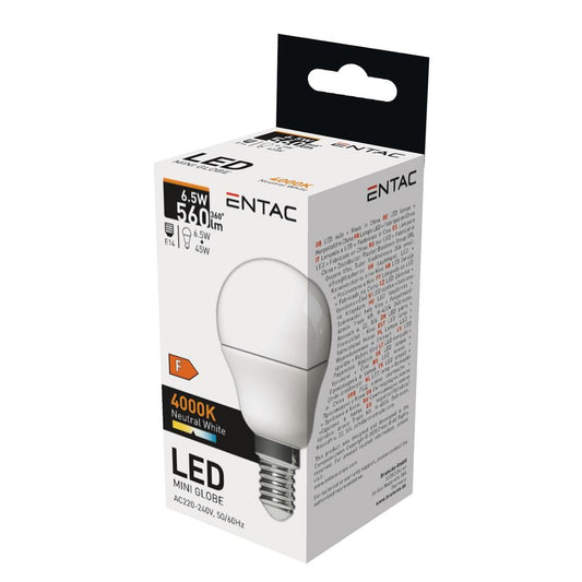 Žarnica mini LED SMD 6,5W E14 4000K 560lm,  LLMG14-6,5W-NW