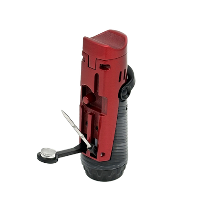Ronson 117001 Plinski vžigalnik Jet Flame Bora rdeč/črn