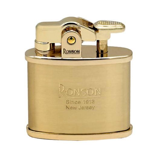Set darilni Ronson 301001 vžigalnik zlat Nostalgia in Bencin 133 ml