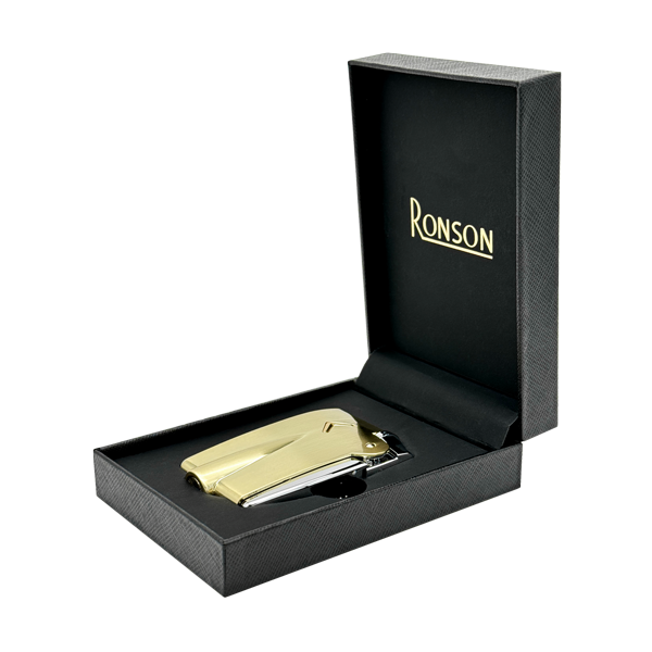 Vžigalnik Ronson 100002 plinski Premier Varaflame, Zlat