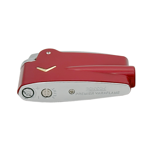 Ronson 100005  Vžigalnik plinski Premier Vareflame rdeč