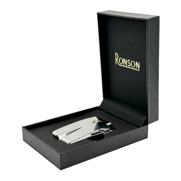 Ronson 101001 Vžigalnik plinski Mini Premier Vareflame srebrn