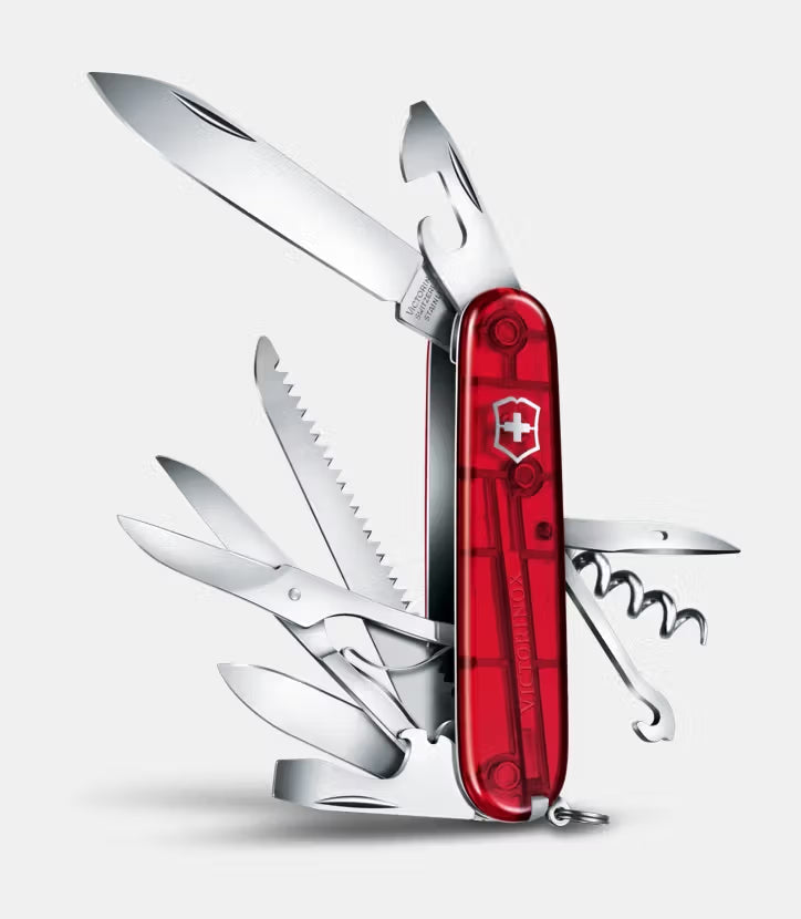 Nož žepni 1.3713.T Huntsman, Transparent Red