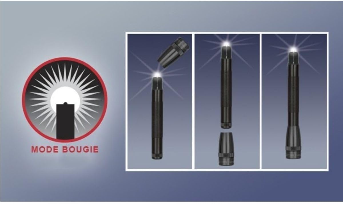 Maglite SP+P01H – Mini Pro Plus LED 2xAA (Črna)