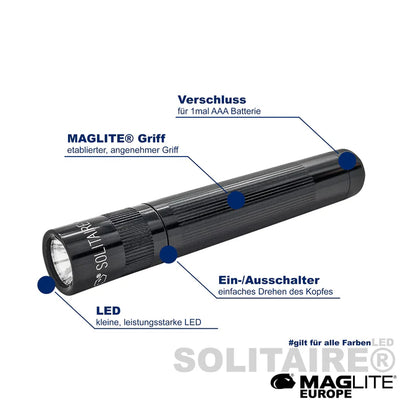 Maglite svetilka LED J3A392L Solitaire 1xAAA, Zelena