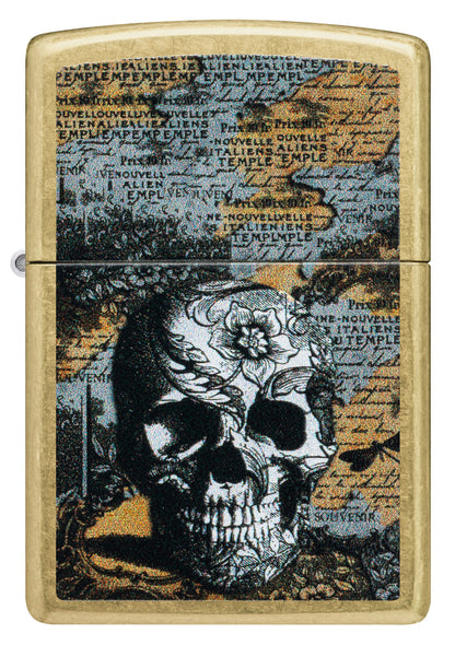 Zippo 46577 vžigalnik Floral Skull Art