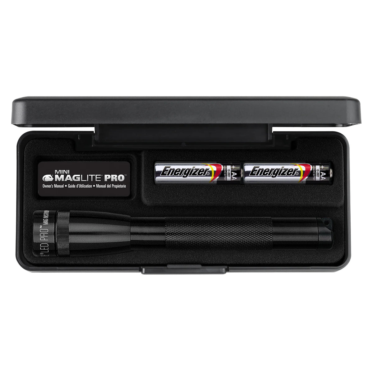 Maglite svetilka LED SP2P017 Mini PRO 2xAA, črna v darilni škatli