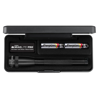 Maglite svetilka LED SP2P017 Mini PRO 2xAA, črna v darilni škatli