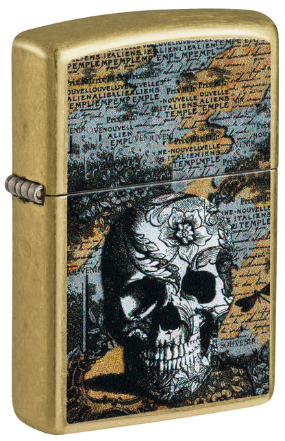 Zippo 46577 vžigalnik Floral Skull Art