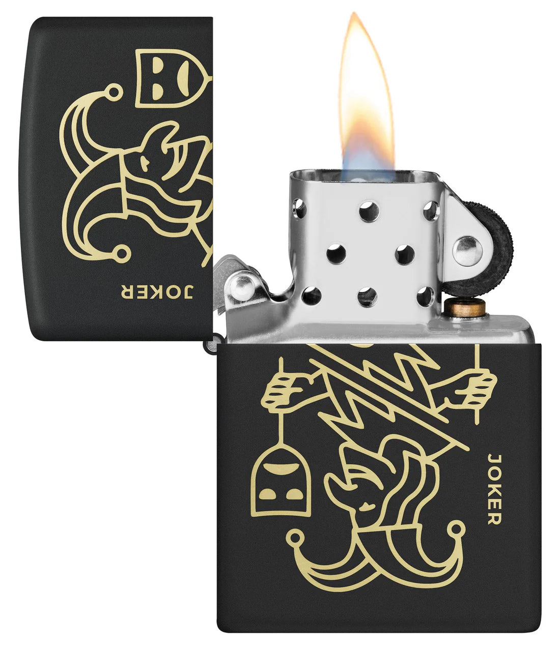 Zippo 46290 vžigalnik Joker Card Black Matte