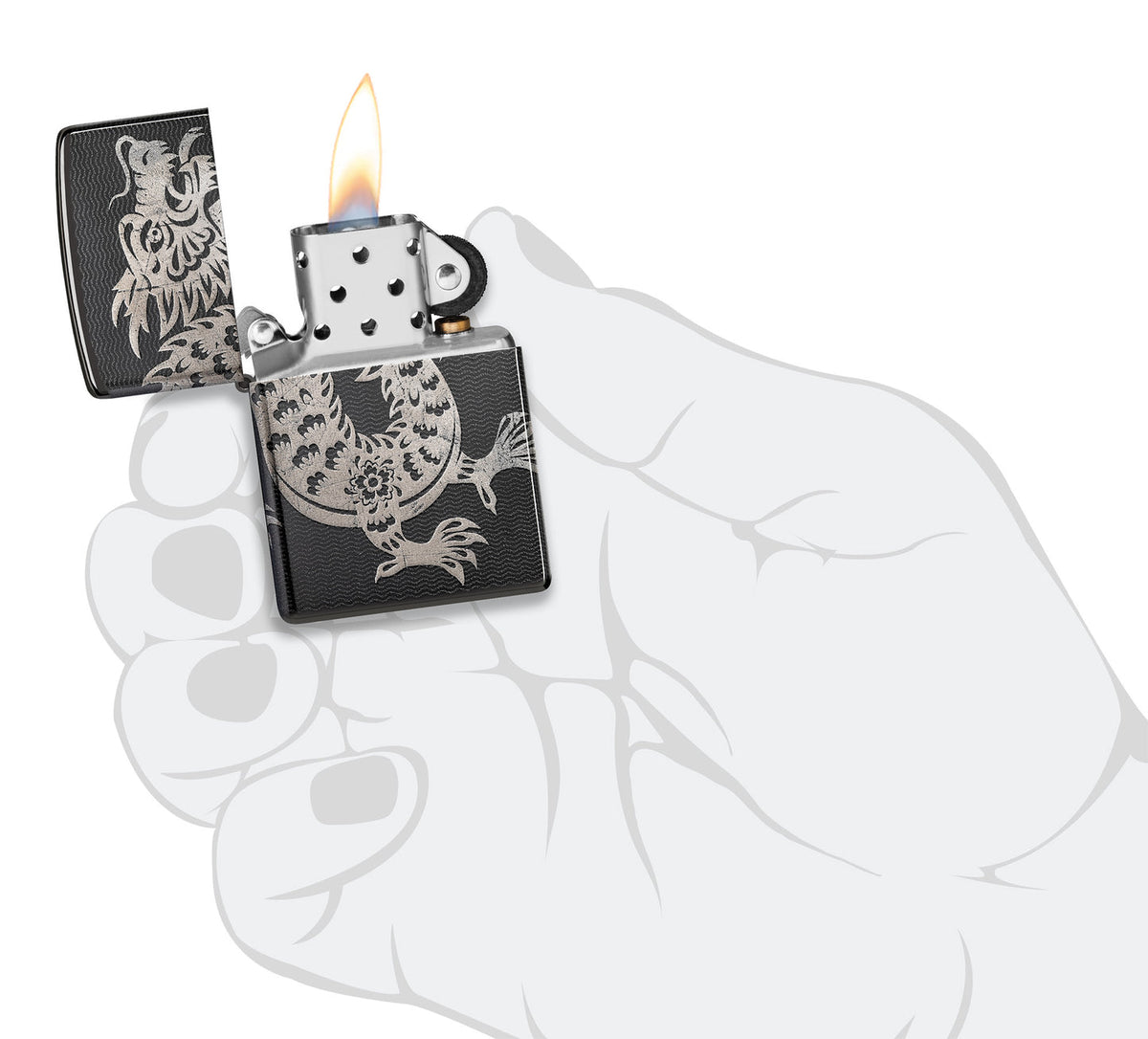Zippo 46260 vžigalnik Asian Dragon 360