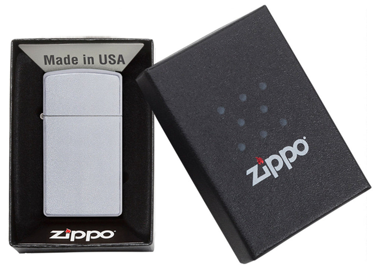 Zippo vžigalnik 1605 Slim® Satin Chrome