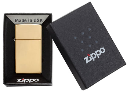 Zippo vžigalnik 1654B Slim® High Polish Brass
