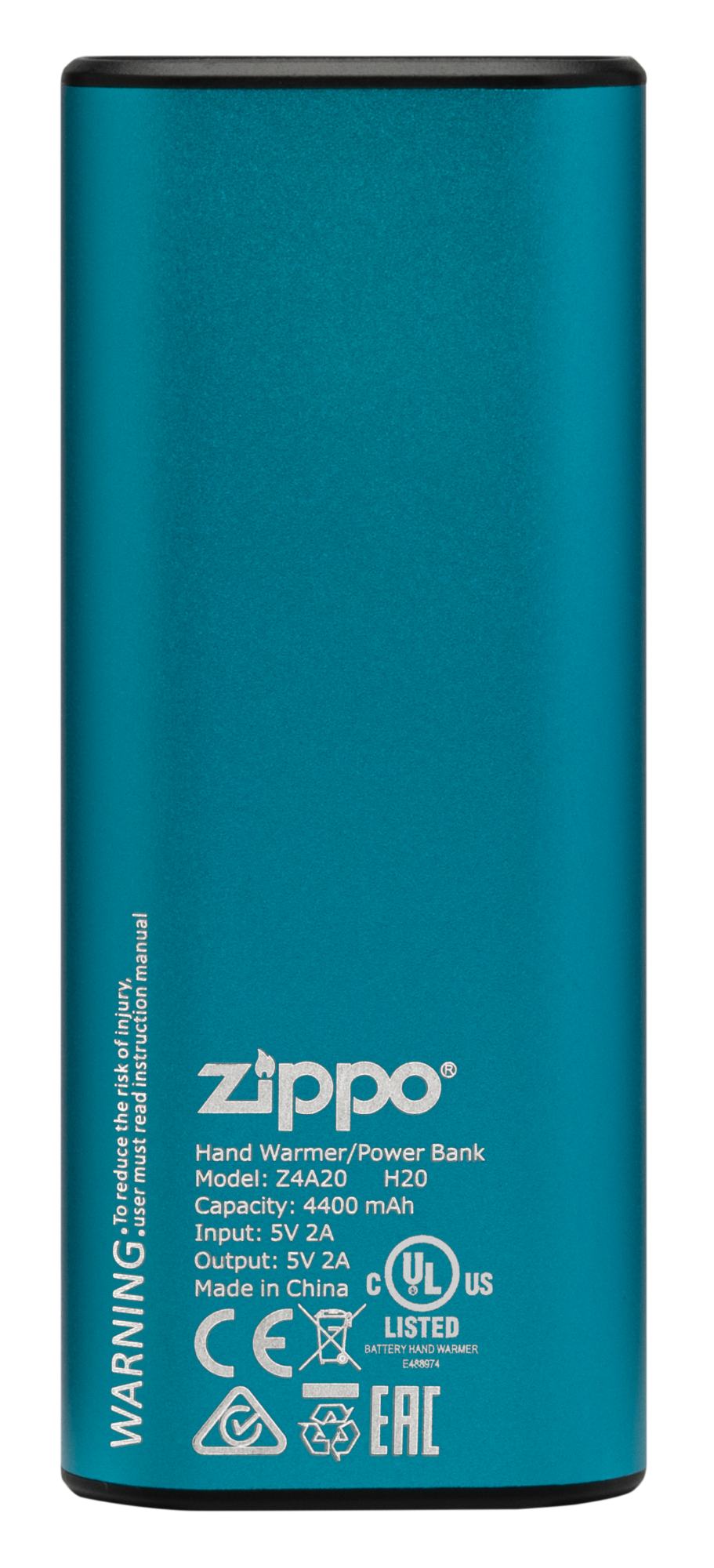 Zippo 2.007.398 HeatBank™ 6 - Polnilni grelec in Power Bank, Modra