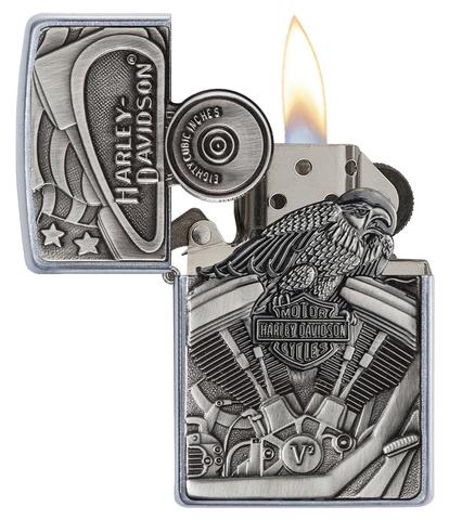 Zippo vžigalnik 29266 Harley-Davidson® Motor Emblem