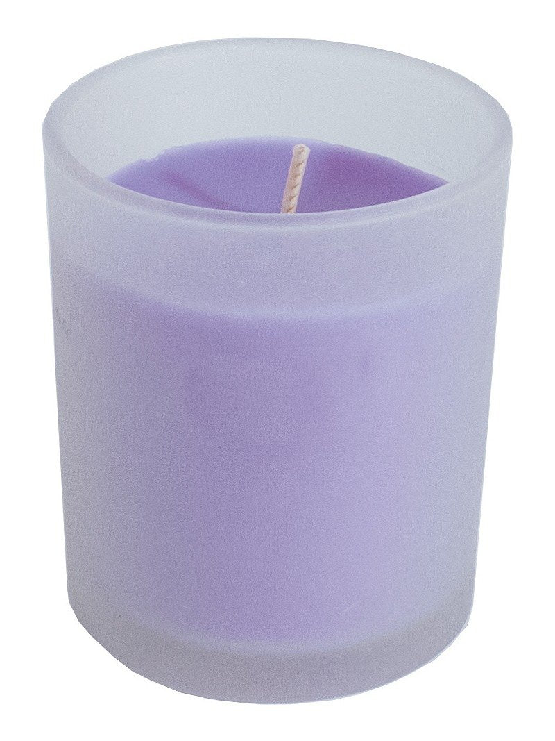 Roura 333033.091 Sveča v brušenem steklu Lavander