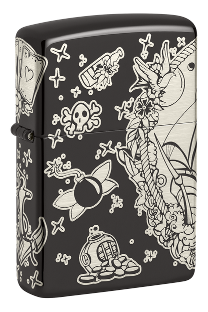 Zippo vžigalnik 48398 Tattoo Pirates