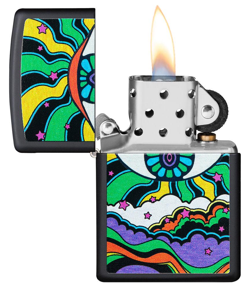Zippo vžigalnik 49699 Black Light Eye UV