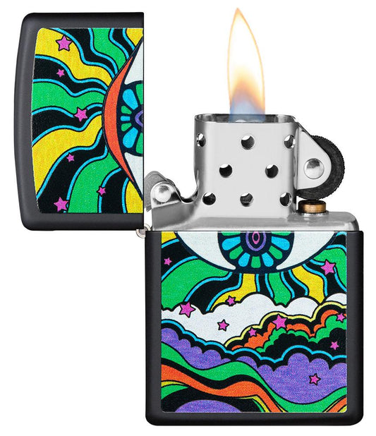 Zippo vžigalnik 49699 Black Light Eye UV
